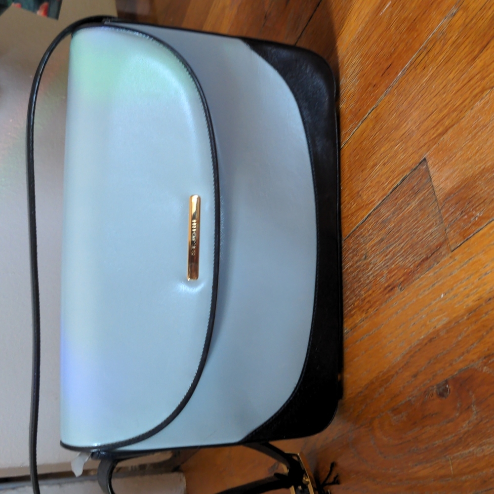 NWT St. John Purse - blue, made in italy